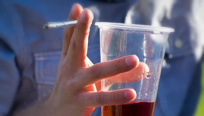 Why are alcohol and cigarettes harmful to education?
